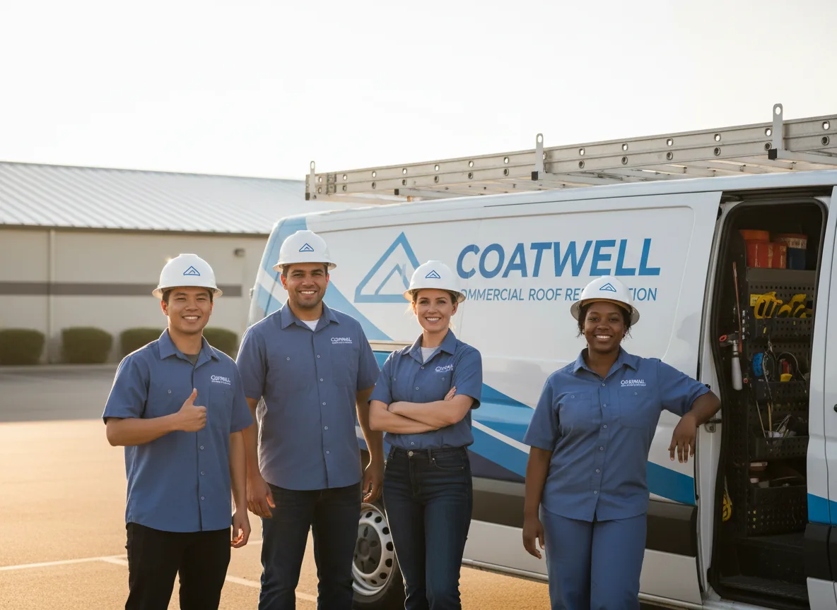 Commercial roof coating company in Woodland, PA
